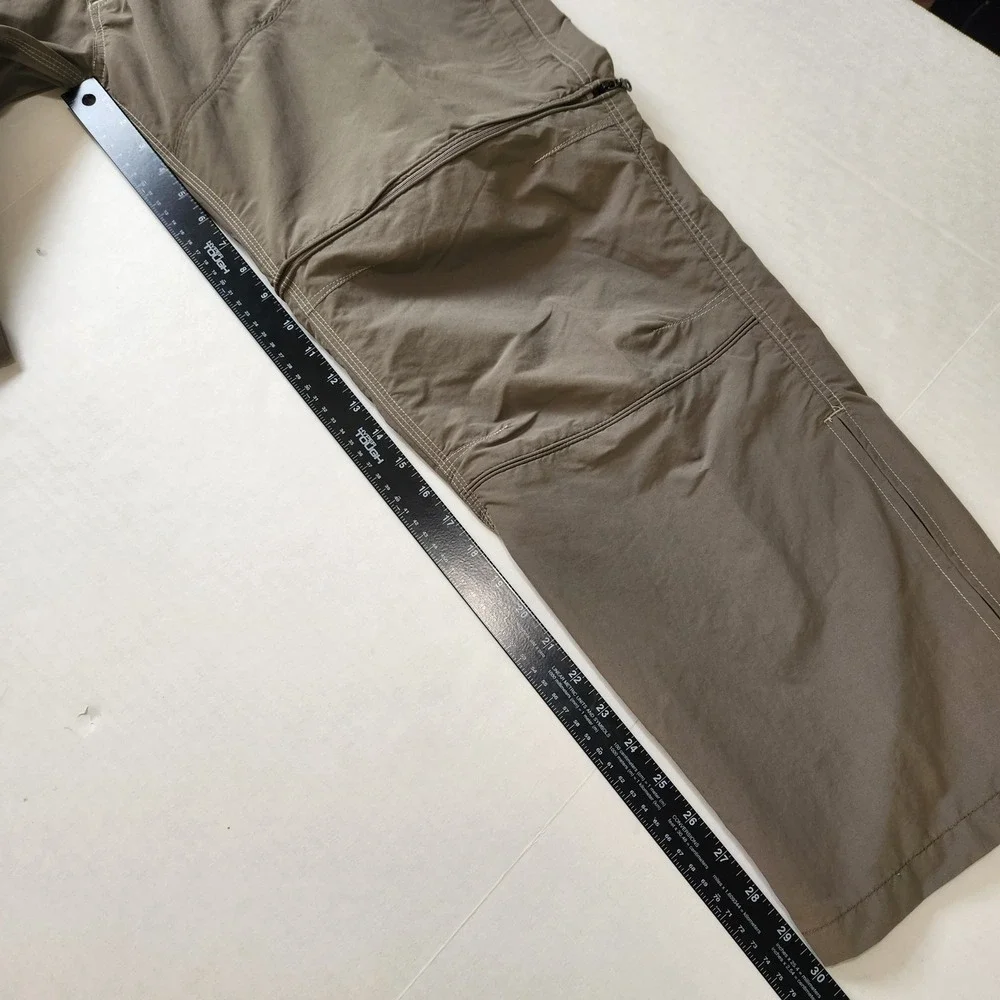 Kuhl Liberator Convertible‎ Stealth Pants Mens 38x30 Khaki Tan Hiking Zip Off
